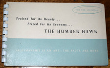 HUMBER HAWK MARK V 1954 ORIGINAL SALESMANS GUIDE 3043/EX.