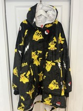 Adults Pikachu Fleece Hoodie. Oversized. Good Cond 