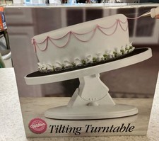 Wilton Tilting Turntable Tilt Turn Cake Decorating Display Table:  Open Box EUC