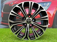 4X R15 Inch 5X100 Toyota Corolla Style Black Polished Wheels: Fits For Avensis
