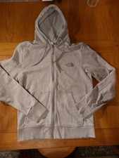 Mens Grey The North Face Full Zip Hoodie  Size S. Cotton/polyester.  New