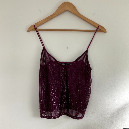 Zara sequin cami - cami, women's