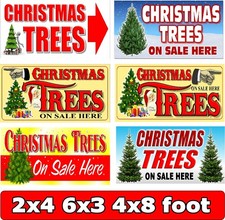 Christmas Trees for sale banners xmas tree sales banner PVC vinyl sign poster