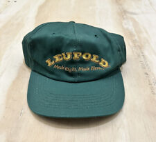 Vintage Leupold Rifle Embroidered Scope Hat Green Snapback Cap Adjustable