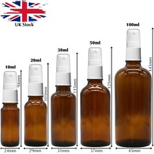 Amber glass spray bottles - amber,