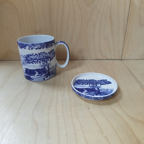 Spode blue italian mug with - spode,