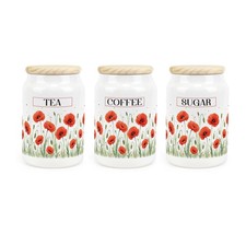 Ceramic summer poppies tea - ceramic,