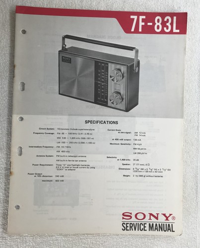 Sony 83l transistor - sony,