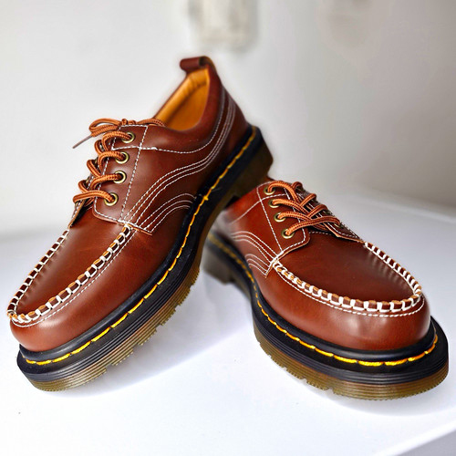 Men brown leather - brown,