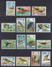 St Vincent 1970 QEII Birds Set to $2.50 Mint SG285-299 cat £20