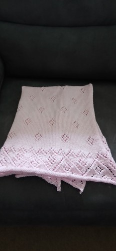 Light pink hand knitted baby - light,