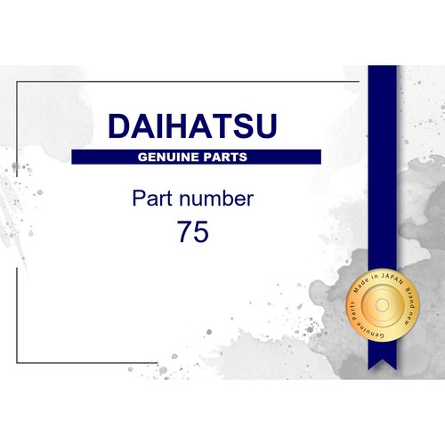 Genuine daihatsu front emblem - genuine,