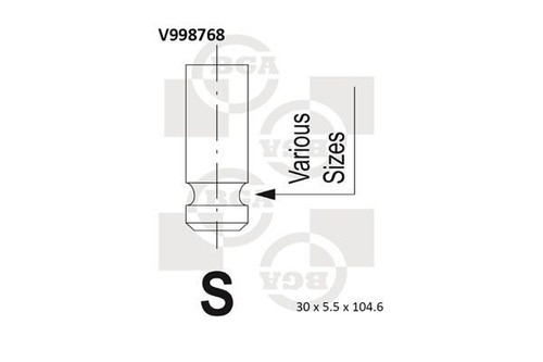 Exhaust valve for ford - exhaust, fiesta