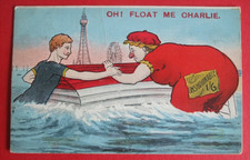 1909 Seaside Comic FAT LADY