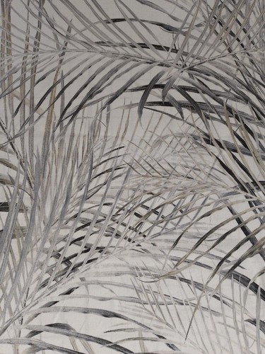 Studio grey black palm leaf - g,