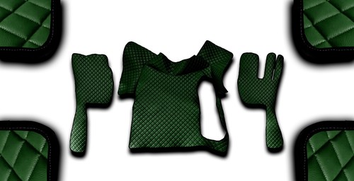 Dark green eco leather - eco, floor