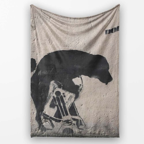 Soft fleece blanket bed - blanket, sofa