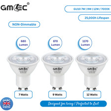 GU10 LED Bulbs 7W 9W 12W Cool