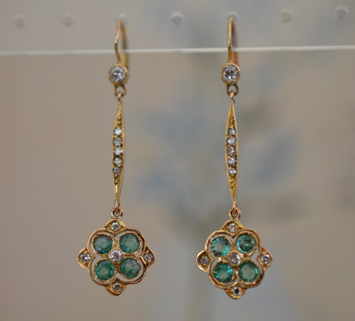 Antique 18k gold diamond and - gold,