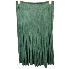 Per Una Linen Midi Skirt Green