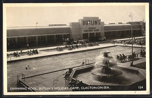 Postcard clacton sea - postcard, clacton-on-sea