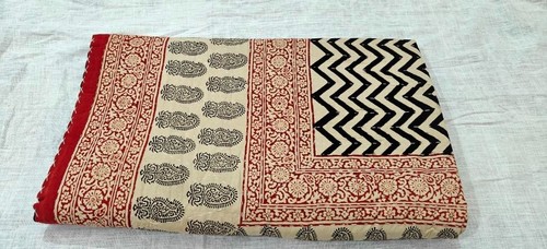 Indian kantha queen quilt - indian,