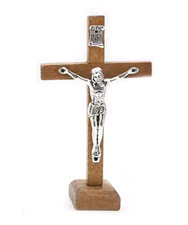 Free Standing wood Crucifix