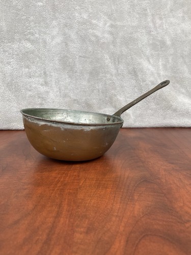 Antique copper saucepan tin - copper,