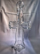 Empty Cross Glass Bottle with