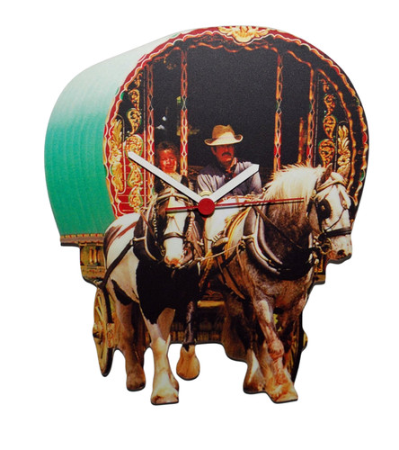 Bowtop gypsy caravan clock - gypsy,