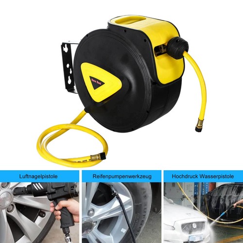 Etractable 33ft air hose reel - etractable,