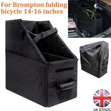 Bike Storage Box Collapsible Carrying Transport Bag For Brompton Bike w/ cover