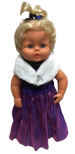 Doll clothes dress in - dress, 15"-16"
