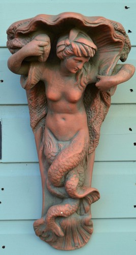 Mermaid corbel plinth - mermaid,