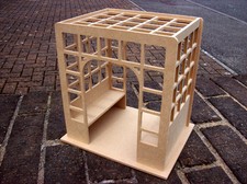 1:12 Scale Wide Trellis Bench