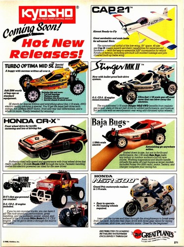 Kyosho car planes - rc,