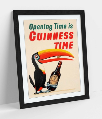 Vintage guinness time - guinness, poster