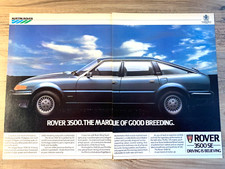 AUSTIN ROVER 3500 SE V8 SD1 1985 ORIGINAL FRAMEABLE WALL ART MAGAZINE CAR ADVERT