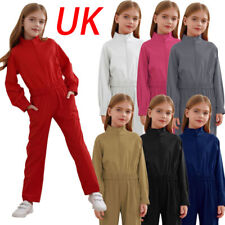 UK Girls Mechanic Costume Overalls Coverall Workwear Boiler Suits for Workshop
