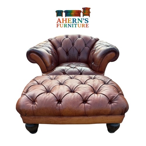 Tan leather tetrad oskar chair - leather,