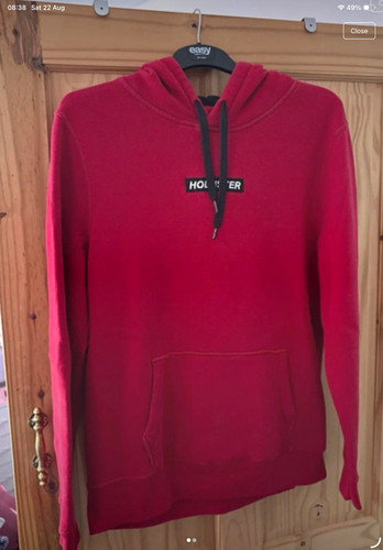 Mens hollister red hoody - mens,
