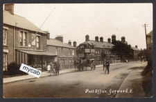 Postcard Gaywood nr King's Lynn Norfolk postman Post Office horse bus early RP