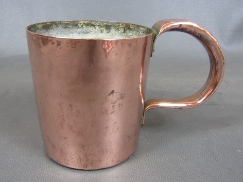 Vintage copper rum grog
