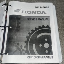 Honda CBR 1000RR Fireblade 2017 - 2019 Official Garage Service Manual