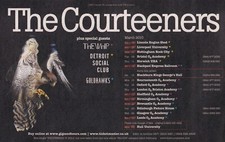 The Courteeners March 2010 UK Tour - Mini Poster Magazine Clipping