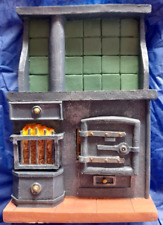 DOLLS HOUSE, RANGE, 12TH, GREY, KITCHEN, OVEN, FIRE, HOB