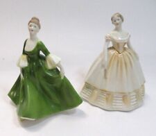 Coleport Figurines x2 Mary & Lydia Bone China Hand Decorated 10/84 9/85 Retro