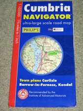 Philips Cumbria Navigator Map - Scale 1:105,000 - 2006
