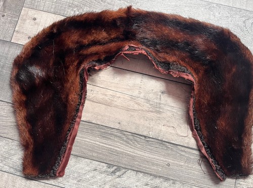Mink real fur collar - cut, from