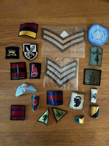 Various military cloth badges - military,